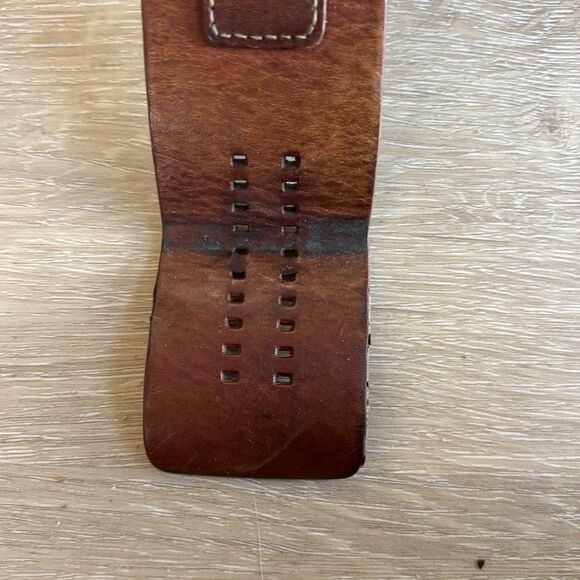 Vintage Fossil Chronograph Watch Leather Cuff Band Repair Lot AS-IS Scratch - Picture 4 of 12